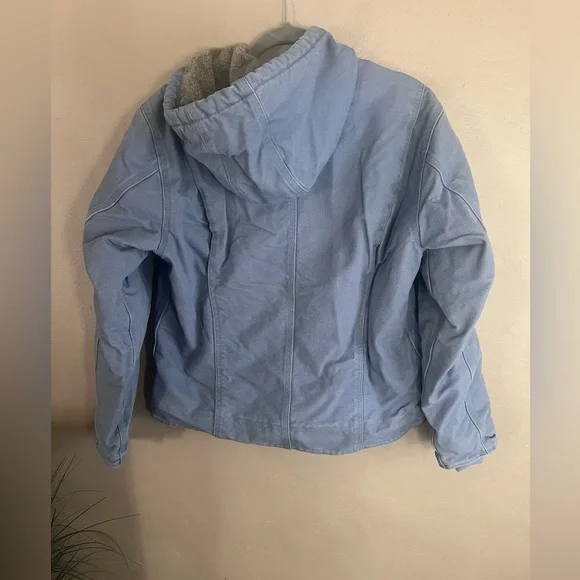 Carhartt Light Blue Hooded Jacket - Picture 2 of 2